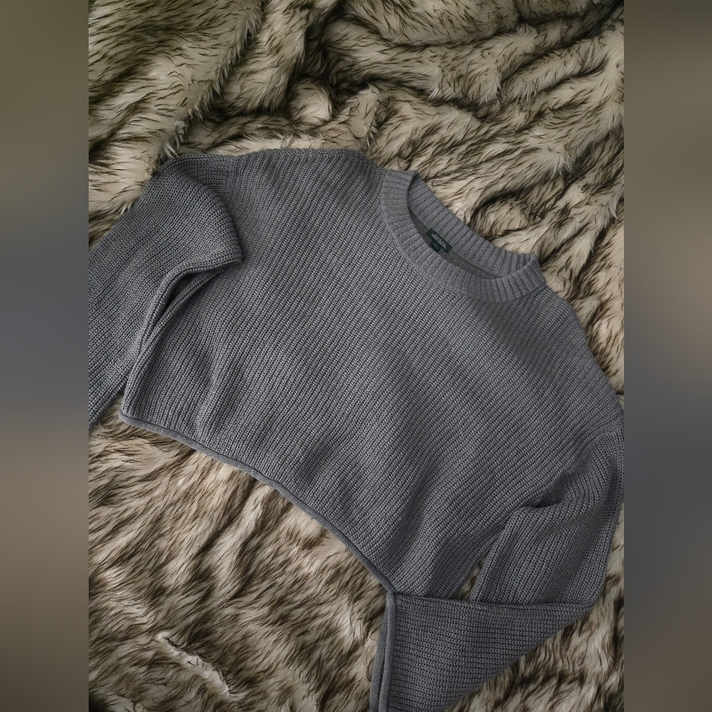 Wild Fable Heather Gray Knit Top